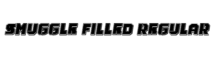 Smuggle Filled Regular  免费字体下载