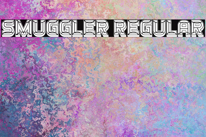 Smuggler Regular Font examples