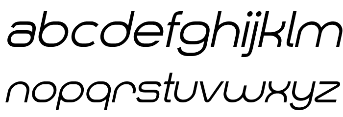 Smush Italic Font LOWERCASE