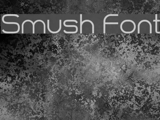 Smush Font examples