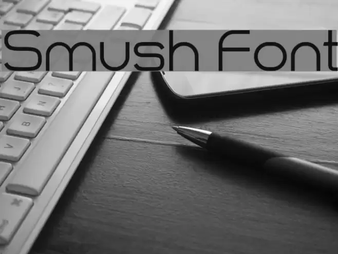 Smush Font examples