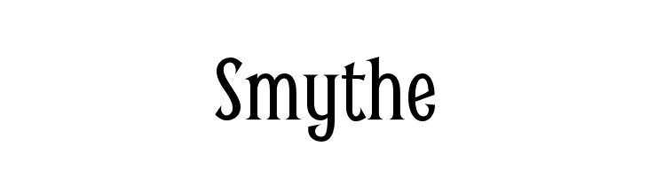 Smythe  Free Fonts Download