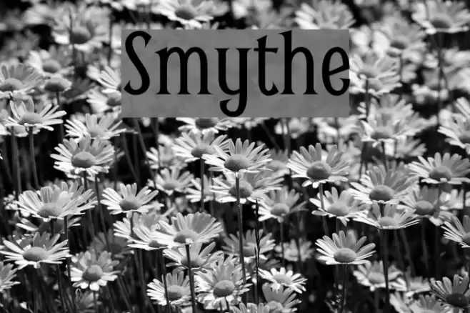 Smythe Font examples