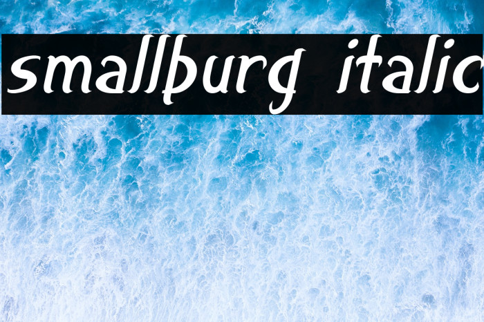 smallburg Italic Example 1
