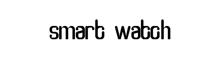 smart watch  フリーフォントのダウンロード