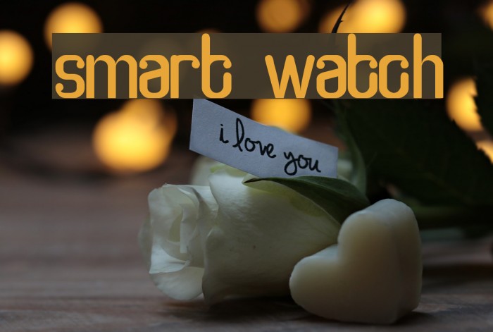 smart watch Font examples