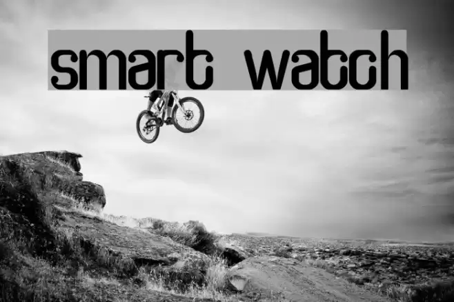 smart watch Font examples