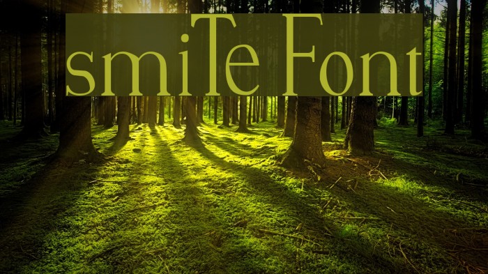 smiTe Font examples