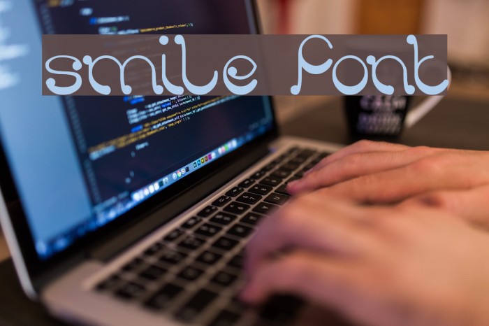 smile Font examples