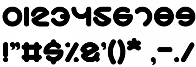 smiley turtle Font OTHER CHARS