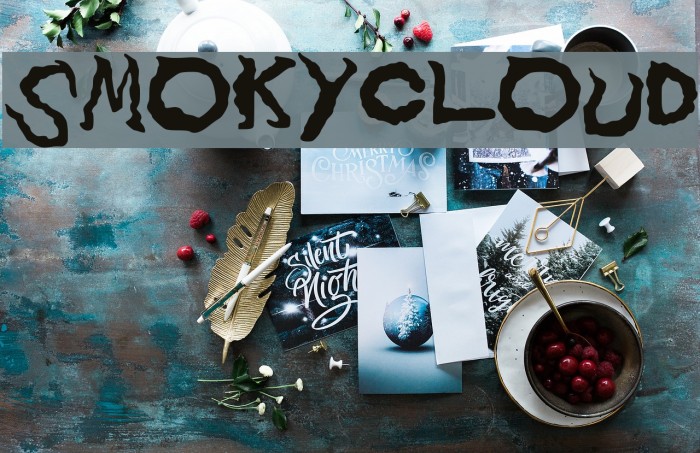 smokycloud Font examples