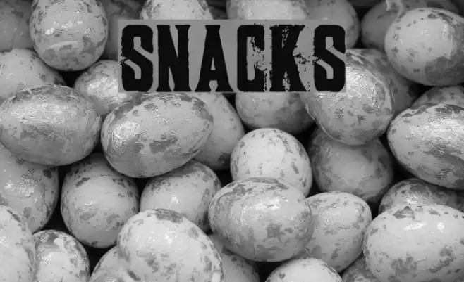 SNACKS Font examples