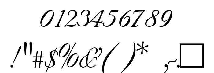 SNC Script Italic Font OTHER CHARS