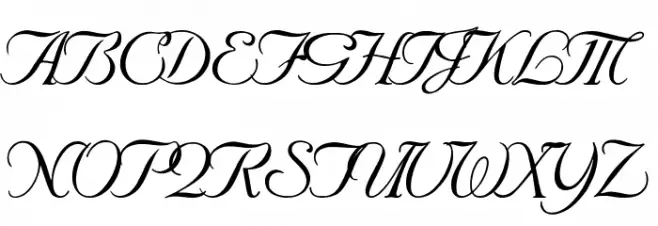 SNC Script Italic Schriftart Groß