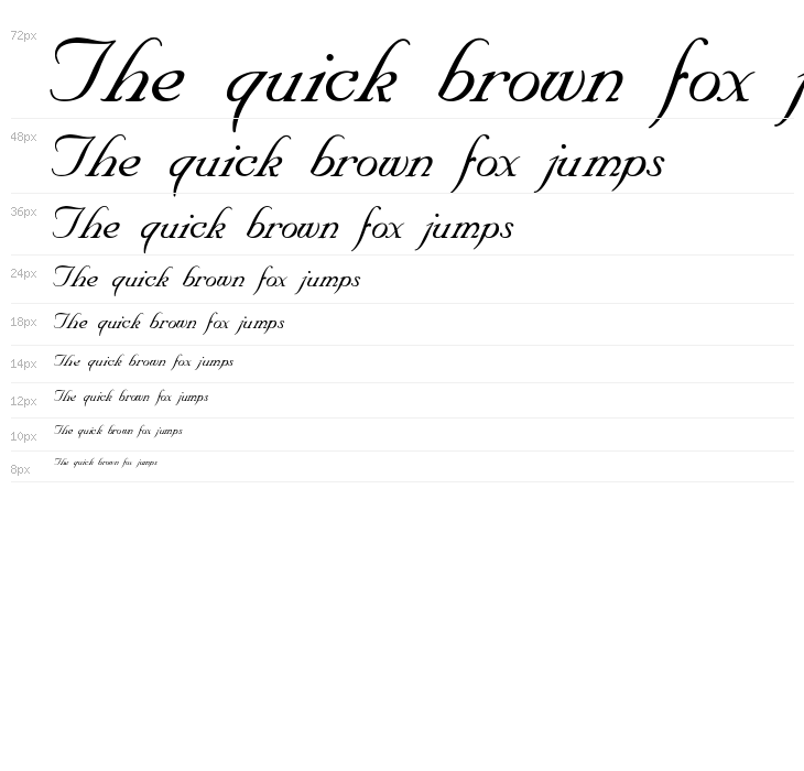 SNC Script Italic Waterfall