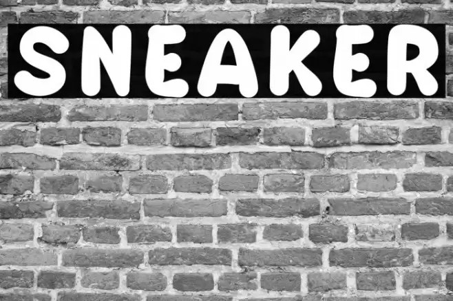 SNEAKER Font examples