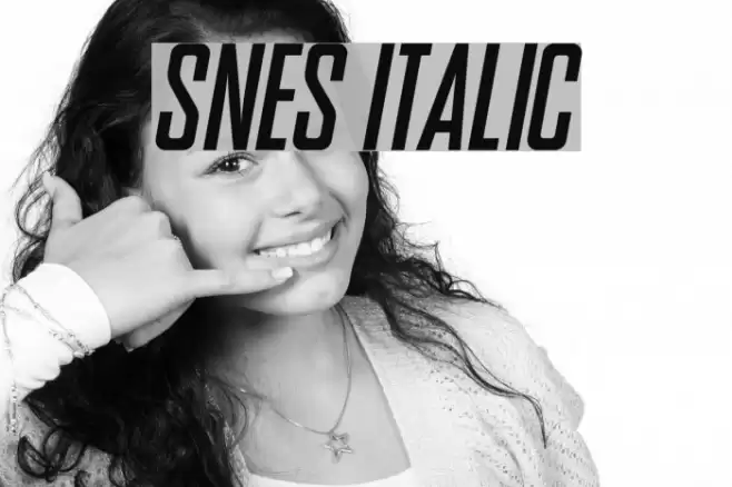 SNES Italic Font examples