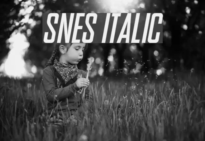 SNES Italic Font examples
