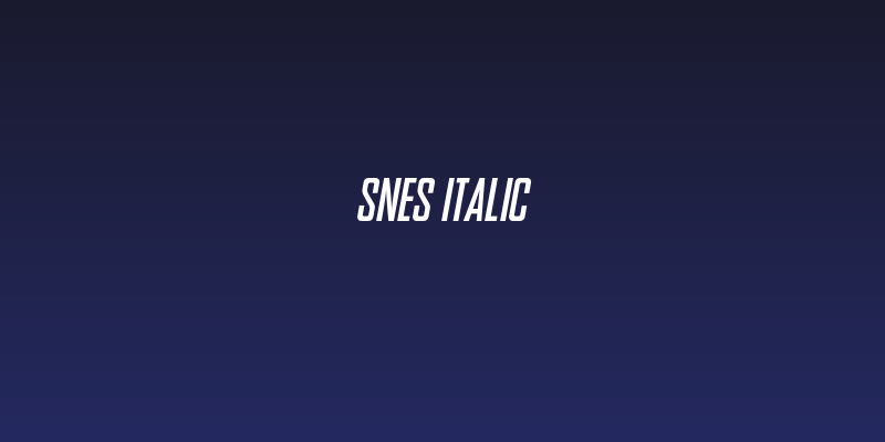 SNES Italic Social Header