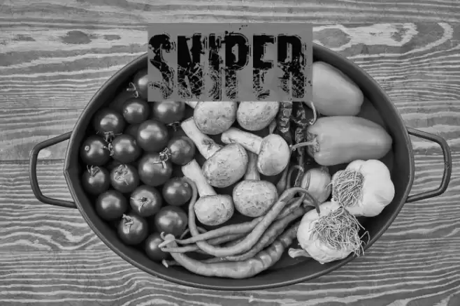 SNIPER Font examples