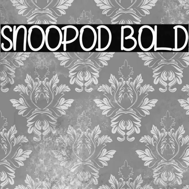 SNOOPOD Bold Fuentes examples