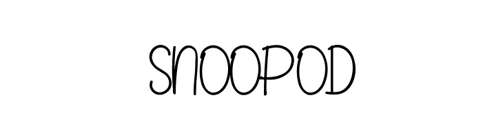 SNOOPOD  les polices de caract&egrave;res gratuit t�l�charger