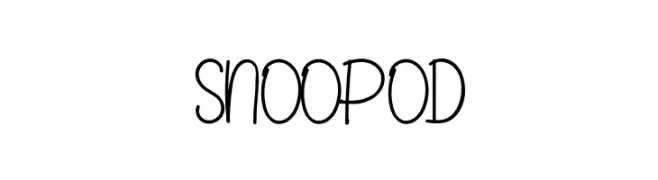 SNOOPOD Schriftart