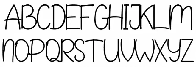 SNOOPOD Schriftart Kleinbuchstaben