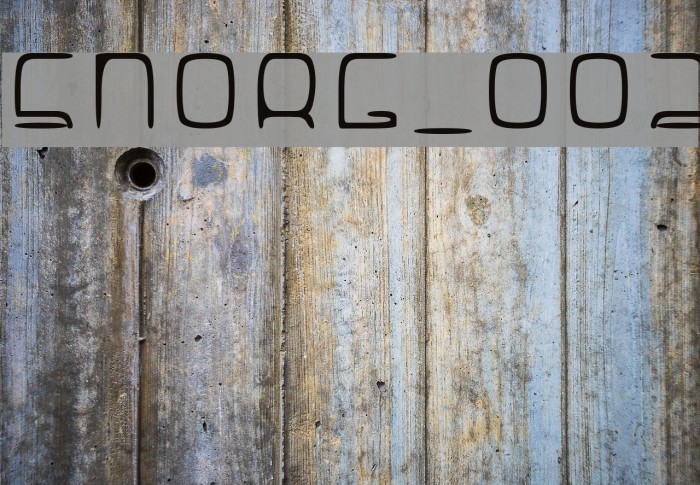 SNORG_002 Font examples