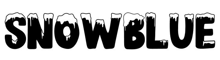 SNOW BLUE Font