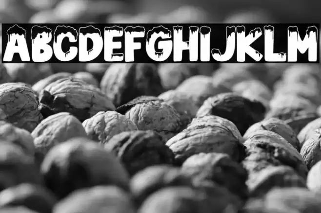 SNOW BLUE Font examples