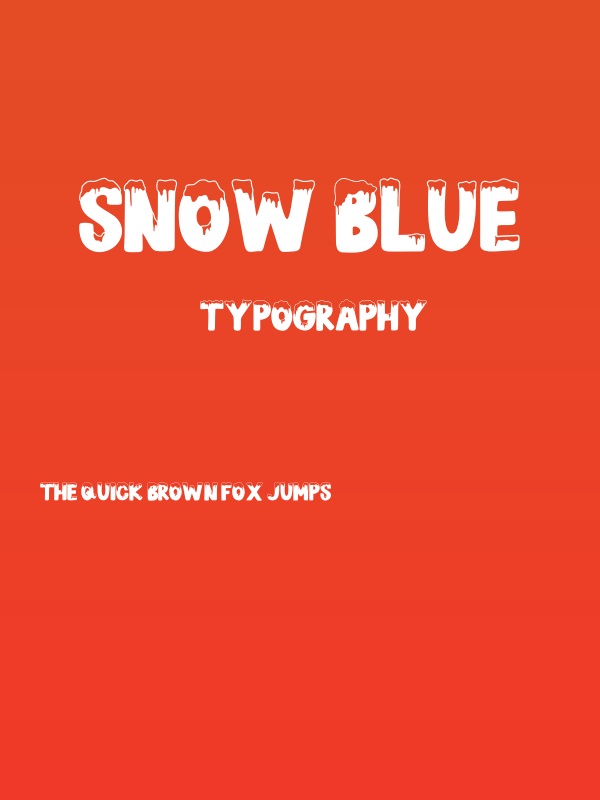 SNOW BLUE Poster