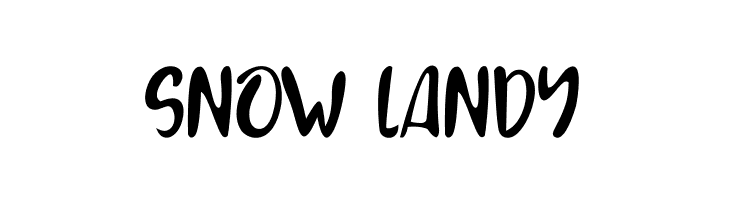 SNOW LANDY Caratteri