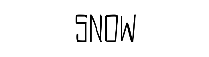 SNOW  नि: शुल्क फ़ॉन्ट्स डाउनलोड