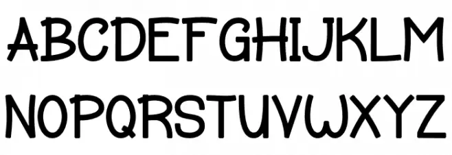 SNOWEN CHRISTMAS Caratteri MAIUSCOLE