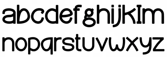 SNOWEN CHRISTMAS Caratteri MINUSCOLO