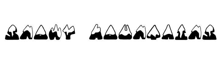 SNOWY MOUNTAINS  免费字体下载