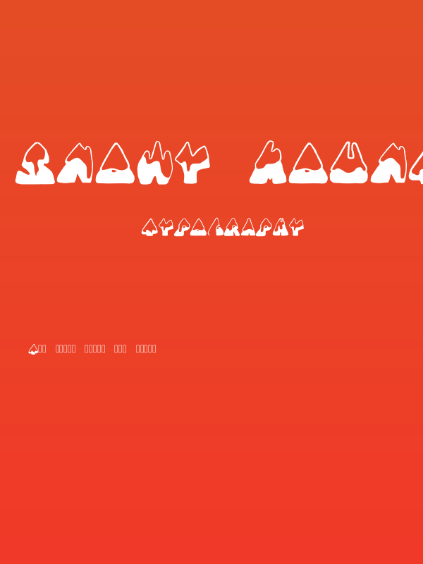 SNOWY MOUNTAINS Poster