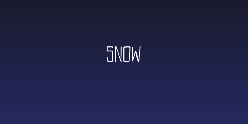 SNOW Social Header