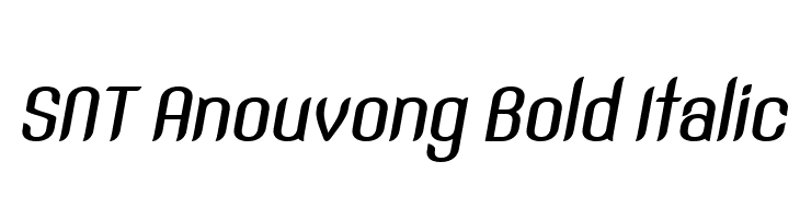 SNT Anouvong Bold Italic  baixar fontes gratis