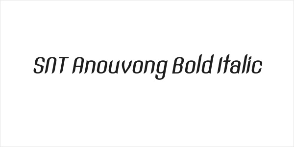 SNT Anouvong Bold Italic Logo