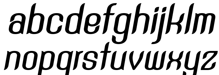 SNT Anouvong Bold Italic Font LOWERCASE