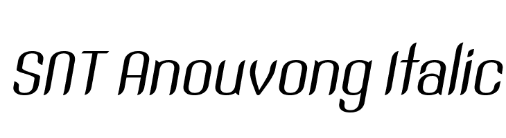 SNT Anouvong Italic  フリーフォントのダウンロード