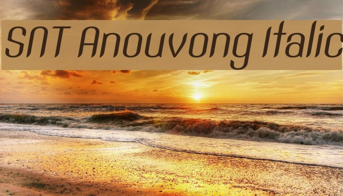 SNT Anouvong Italic Example 1