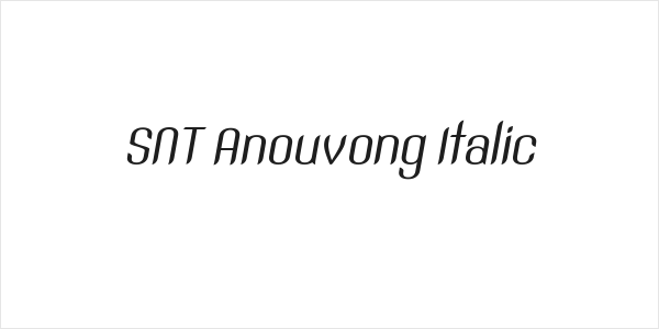 SNT Anouvong Italic Logo