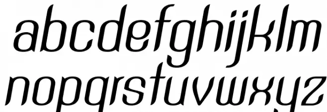 SNT Anouvong Italic 字体 小写