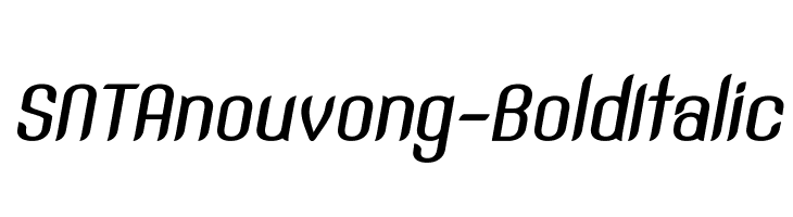 SNTAnouvong-BoldItalic  Free Fonts Download