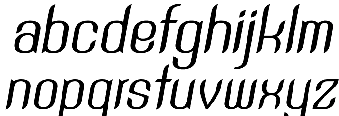 SNTAnouvong-Italic Font LOWERCASE