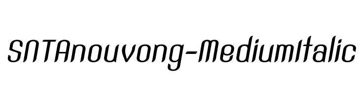 SNTAnouvong-MediumItalic  フリーフォントのダウンロード
