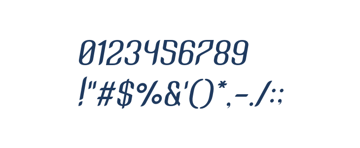 SNTAnouvong-MediumItalic Other Characters